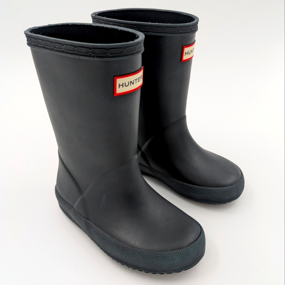 Kids Toddler Black Hunter Rain Boots